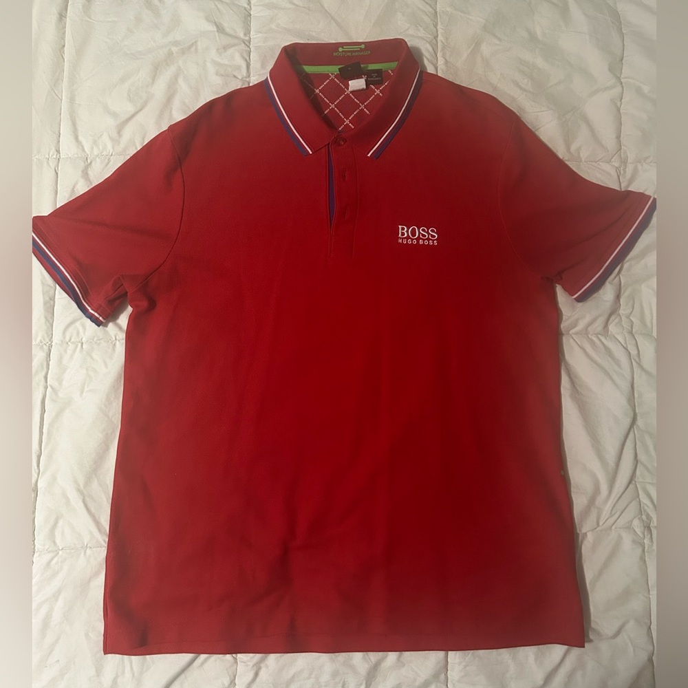 Hugo Boss Classic Red Polo Shirt